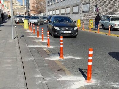 تعویض و نصب تجهیزات ترافیکی در خیابان شفاعیه