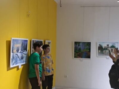 برگزاری نمایشگاه نقاشی کودکان و نوجوانان در گالری هنری شهر کرج