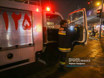 ۹۸ حادثه‌دیده توسط آتش‌نشانان اصفهان نجات یافتند