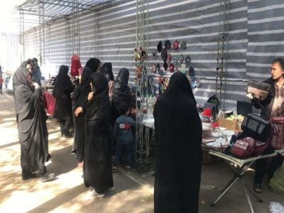 برپایی نمایشگاه صنایع دستی و غذایی در پارک بانوان رضوان