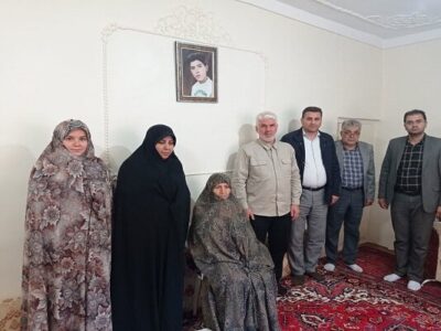 دیدار شهردار منطقه ۱۰ تبریز با خانواده شهید والامقام «نصیر خواجه امیری»