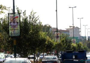 نصب تصاویر ۵۰ شهید مقاومت در میدان ابوریحان تا ورودی لشکر ۳۱ عاشورا