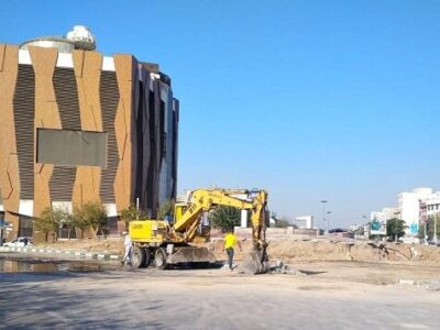 پروژه اصلاح هندسی میدان زکات در حال اجرا است