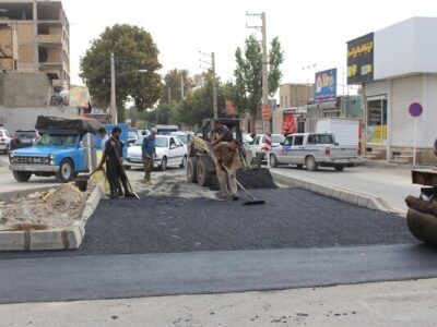 اجرای عملیات اصلاح هندسی تقاطع پنجم در شهرک ولیعصر(عج)