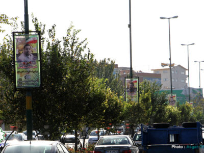 شهریار نیوز – نصب تصاویر ۵۰ شهید مقاومت در میدان ابوریحان تا ورودی لشکر ۳۱ عاشورا