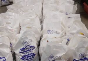 توزیع بسته‌های ارزاق به نیازمندان به مناسبت ماه مبارک رمضان و عید نوروز