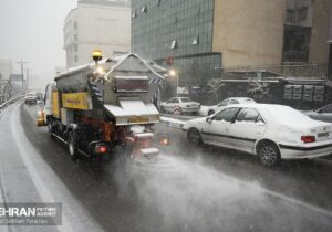 پایش معابر تهران با ۷۰۰ دوربین/ ترافیک معابر ناشی از برف نیست