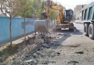 اجرای عملیات بهسازی معابر خیابان‌های محله نوروزآباد
