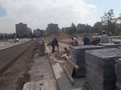 پیشرفت فیزیکی ۷۰ درصدی احداث خیابان ۲۴متری شهید منتظری