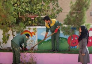 آماده سازی فضای سبز مدارس قلب پایتخت با محوریت استقبال از مهر