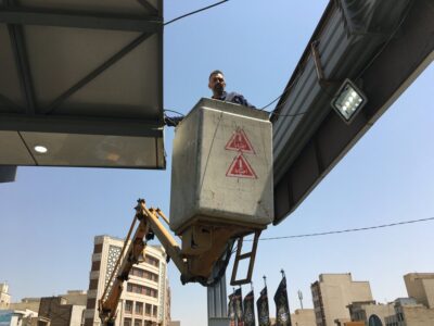 بازپیرایی ایستگاه های حمل و نقل عمومی منطقه۱۳ در طرح استقبال از مهر