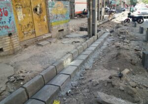 آغاز فاز دوم عملیات پیاده راه‌سازی و جدول‌گذاری در خیابان «عدل»  