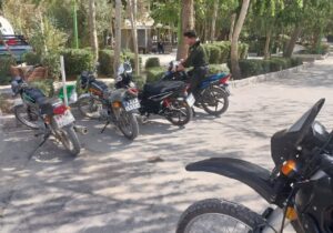 اجرای طرح جمع‌آوری موتورسیکلت‌های متخلف در جاده سلامت ناژوان