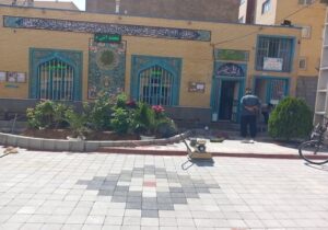 اتمام عملیات کف‌سازی پیرامون مسجد امام سجاد (ع) شنب‌غازان