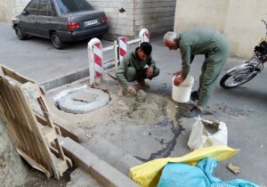 آغاز عملیات حفر چاه جذبی در منطقه ۱۴ برای جلوگیری از آبگرفتگی