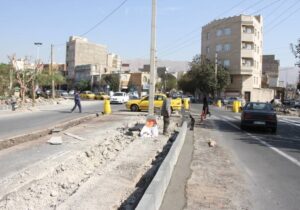 عملیات اصلاح هندسی تقاطع خیابان مصطفی خمینی و میثم جنوبی در منطقه ۲۰ آغاز شد