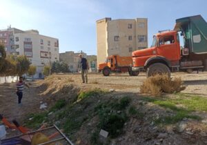 آغاز عملیات احداث پارک در محله کم برخودار دولت آباد