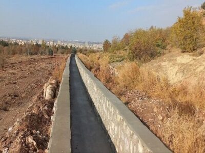 فاز دوم کانال سنگی خیابان جنت شمالی شهرک ارم به بهره برداری رسید