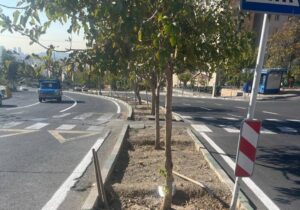 اجرای طرح آبیاری قطره‌ای فضای سبز محلات شمالی بزرگراه شهید خرازی