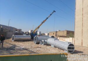 رفع معارض تاسیساتی در کندرو بزرگراه شهید نجفی رستگار در منطقه ۱۵