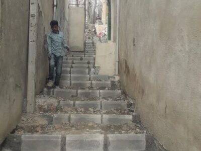 جانمایی۳۵۰ عدد پله در کوچه‌های صعب العبور اسلام آباد