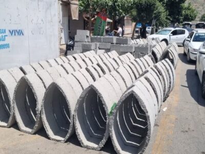 حفر ۱۴ حلقه چاه جذبی در خیابان شهید بهشتی