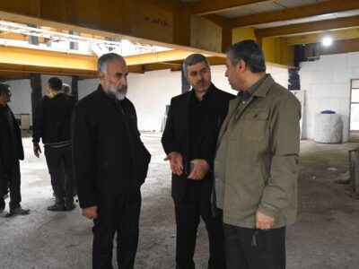 بازدید شهردار منطقه ۱۴ از روند ساخت مسجدالشهدا