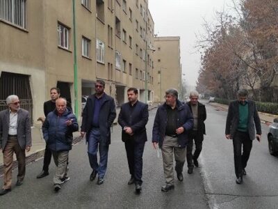بازدید عضو شورای اسلامی شهر به همراه سرپرست منطقه ۵ از شهرک مترو گلشهر