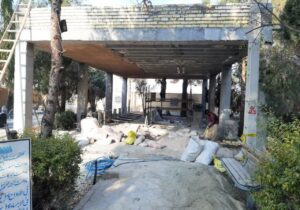 پیشرفت ۶۰ درصدی پروژه یادمان شهدای محله امین‌آباد